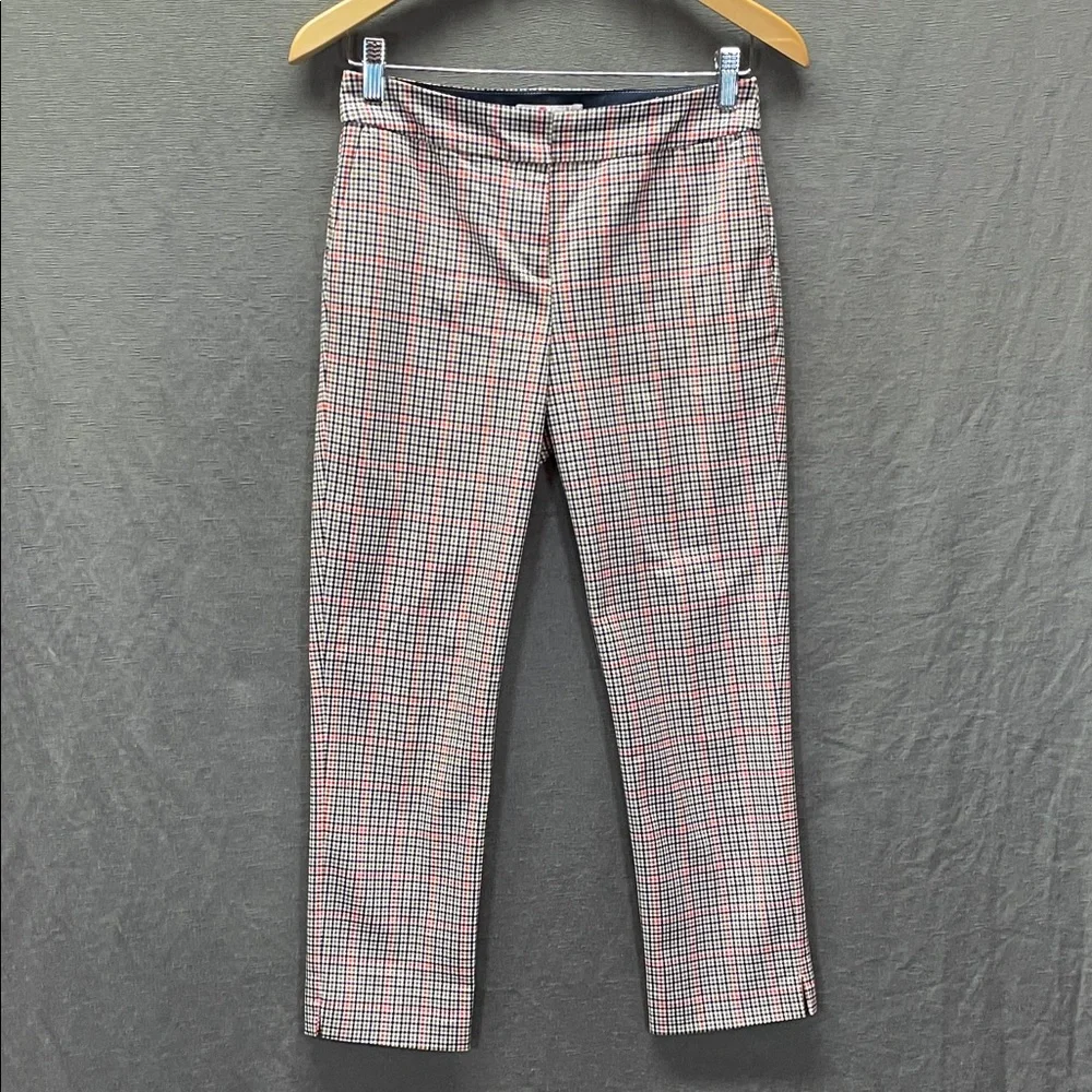 Boden Women's Beige Checkered Trousers